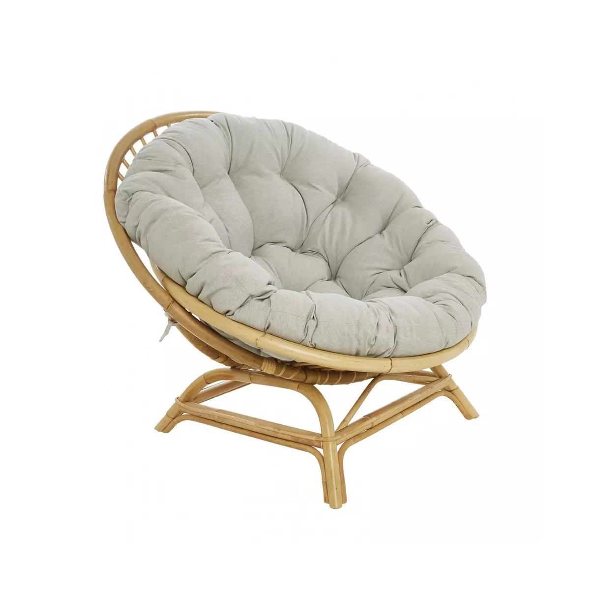 Fauteuil Maxi Coquille Rotin naturel