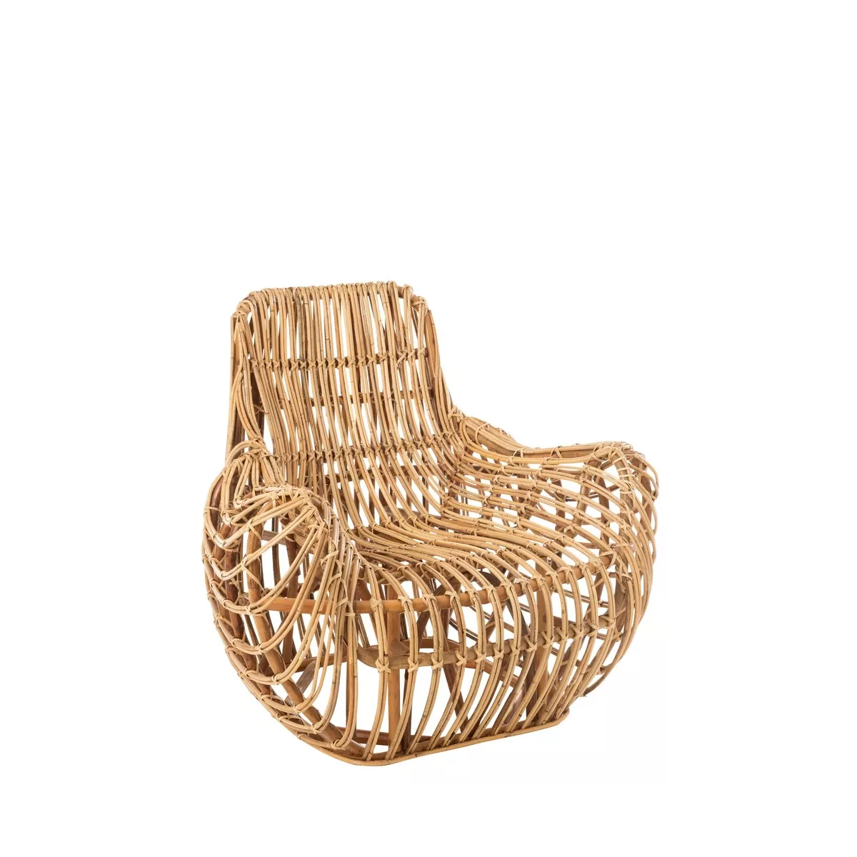 Fauteuil Rotin Naturel Ana