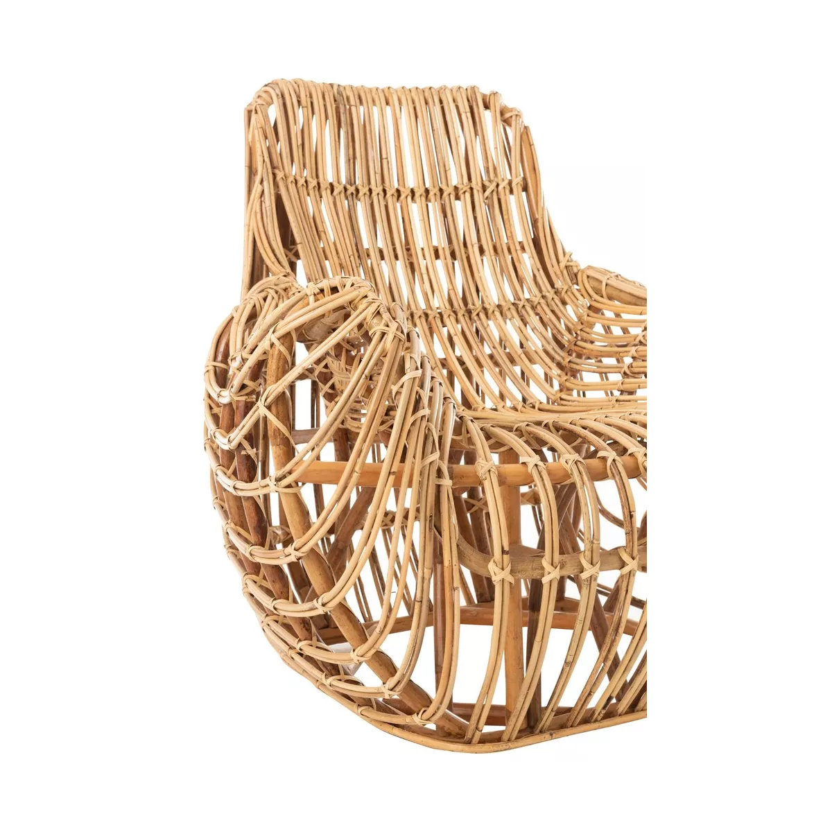 Fauteuil Rotin Naturel Ana