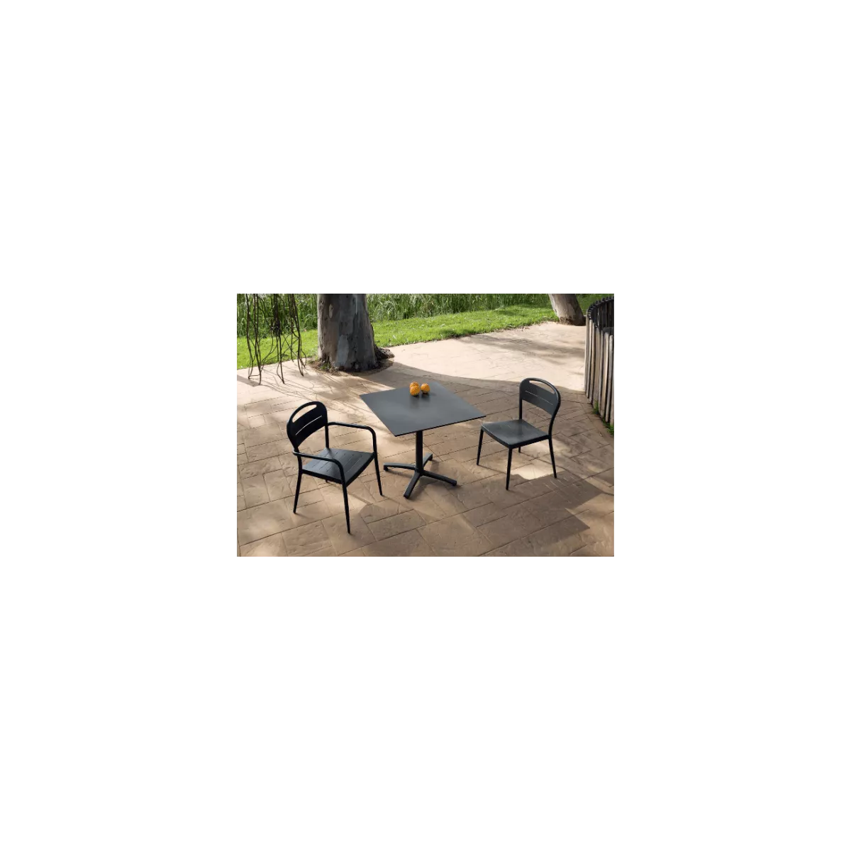 Chaise  Tunez en Aluminium Anthracite