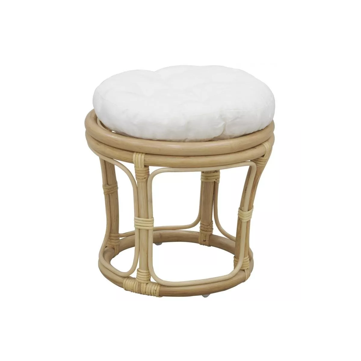 Pouf en Rotin Naturel
