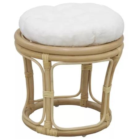 Pouf en Rotin Naturel