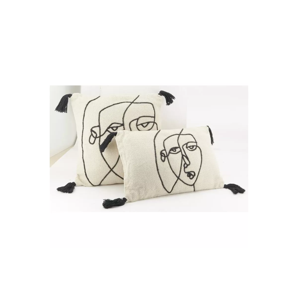 Coussin Visage Coton 45x45
