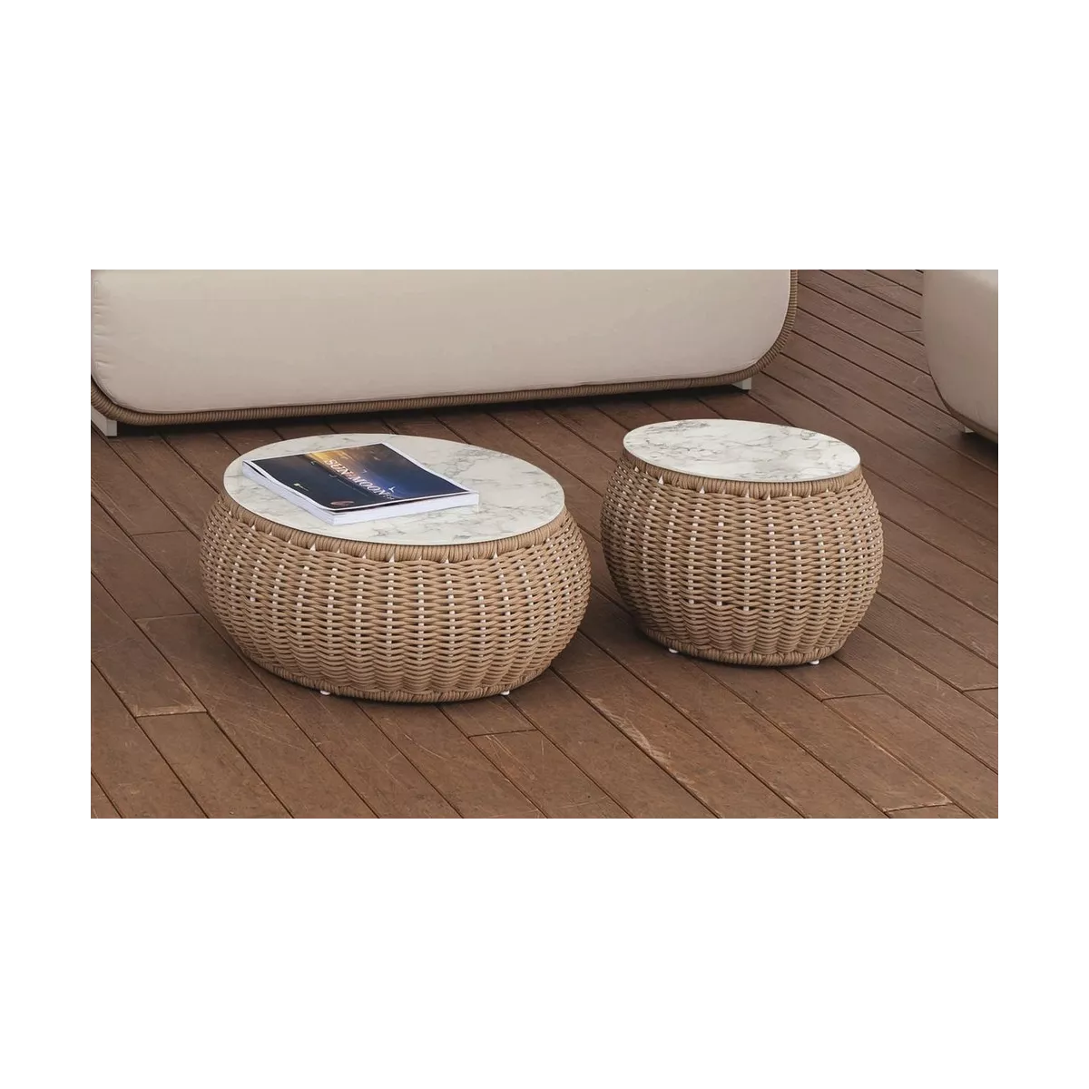 Table Basse Cordage Palma 70x70
