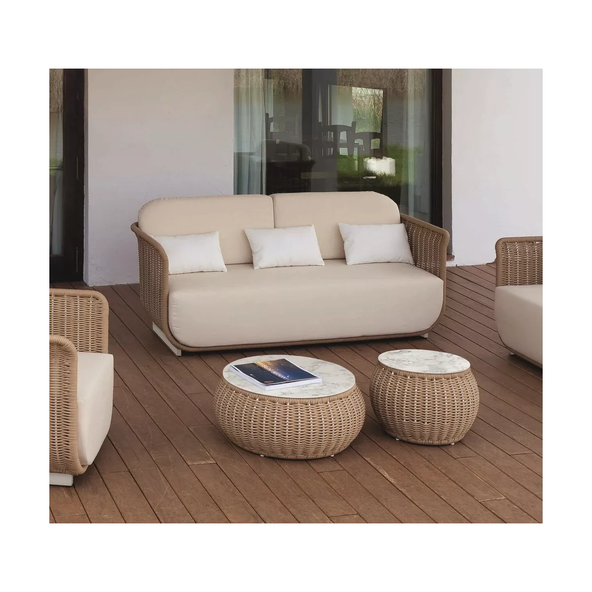 Table Basse Cordage Palma 50x50