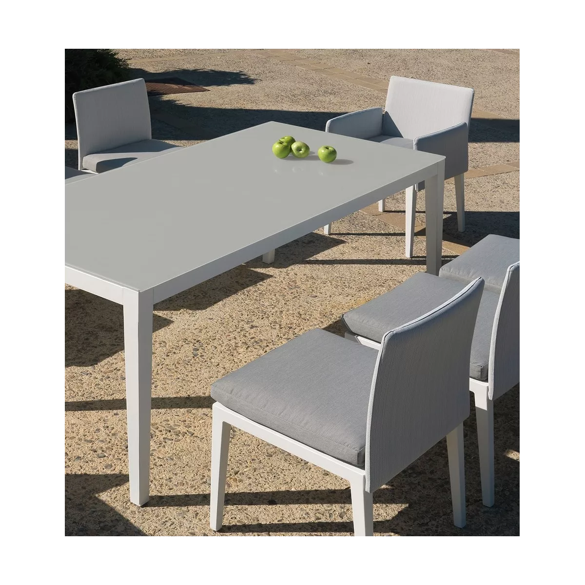 Table 180x90  San Marino  Aluminium Blanc