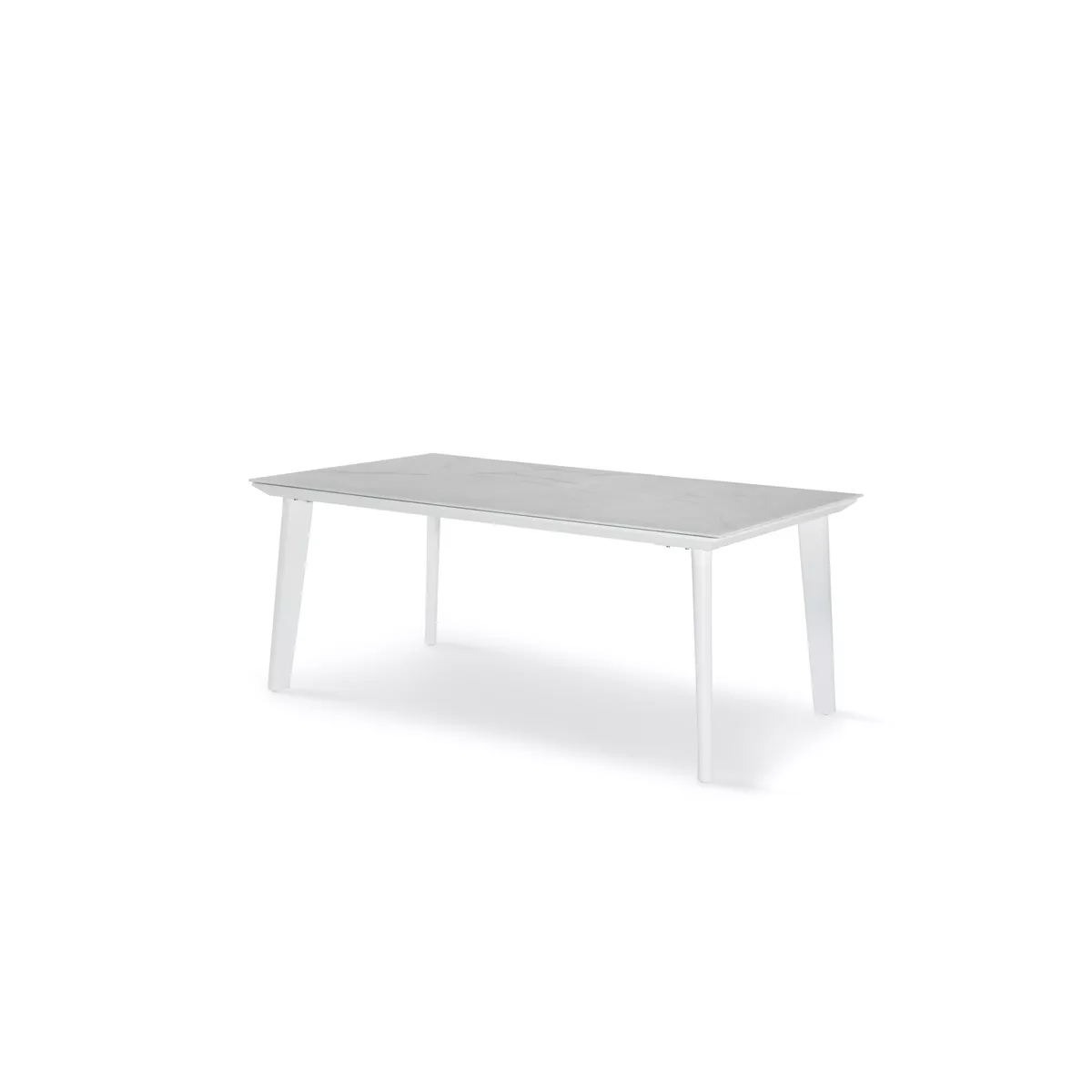 Table 180x100  Arenas Aluminium Blanc