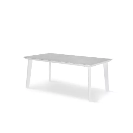 Table 180x100  Arena Aluminium Blanc