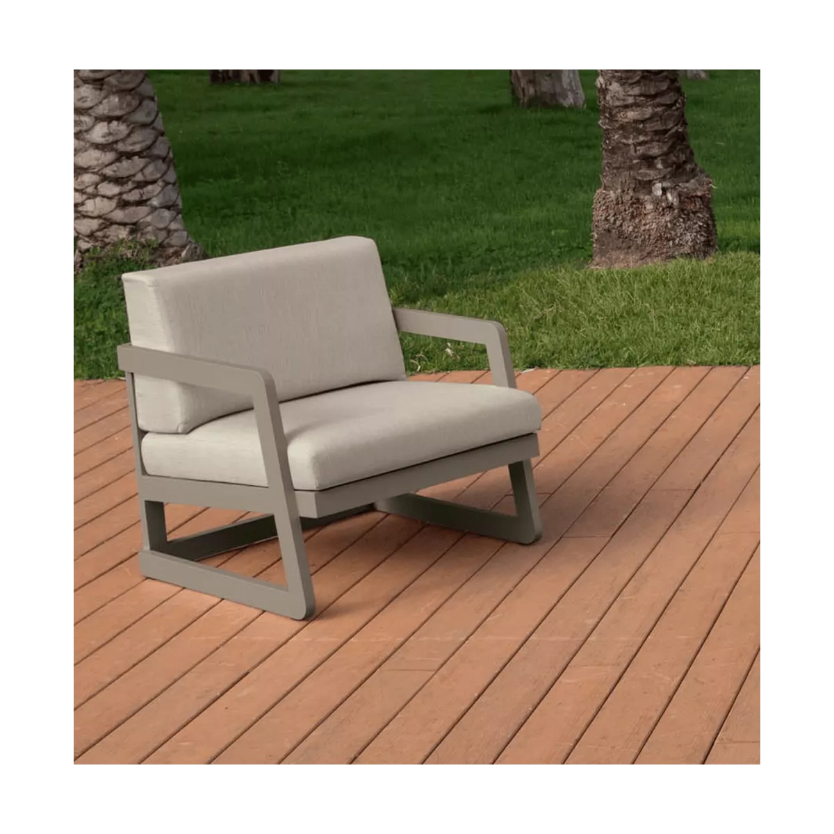 Ensemble 2 Fauteuils Faro + Table basse Carrée Faro