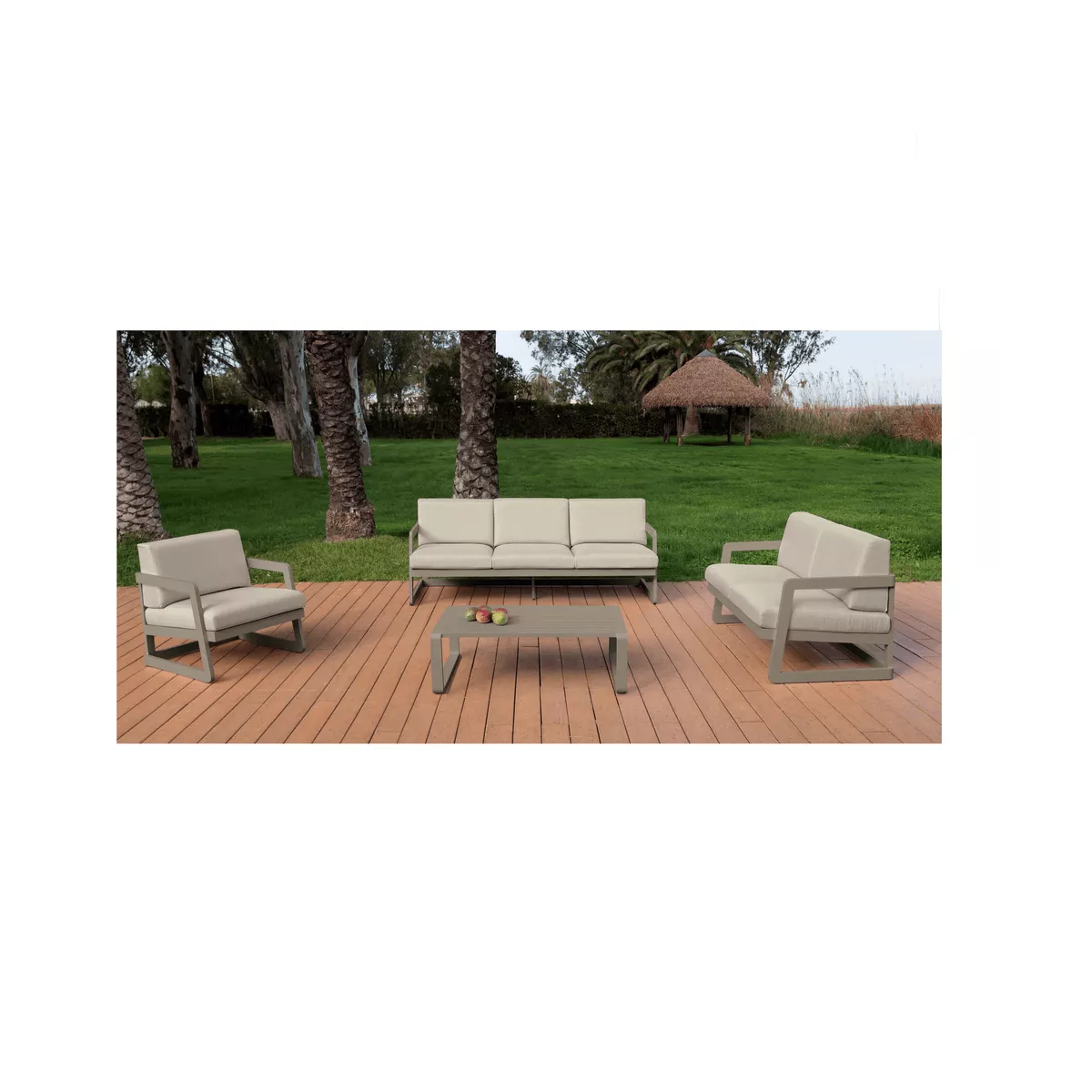 Salon Faro : Canapé 3 places + 2 Fauteuils