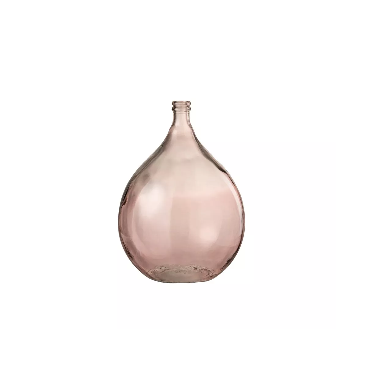 Vase Lisbonne Verre Taupe Rose H.56cm