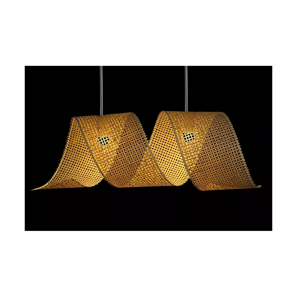 Suspension Helice en Bambou 95x30
