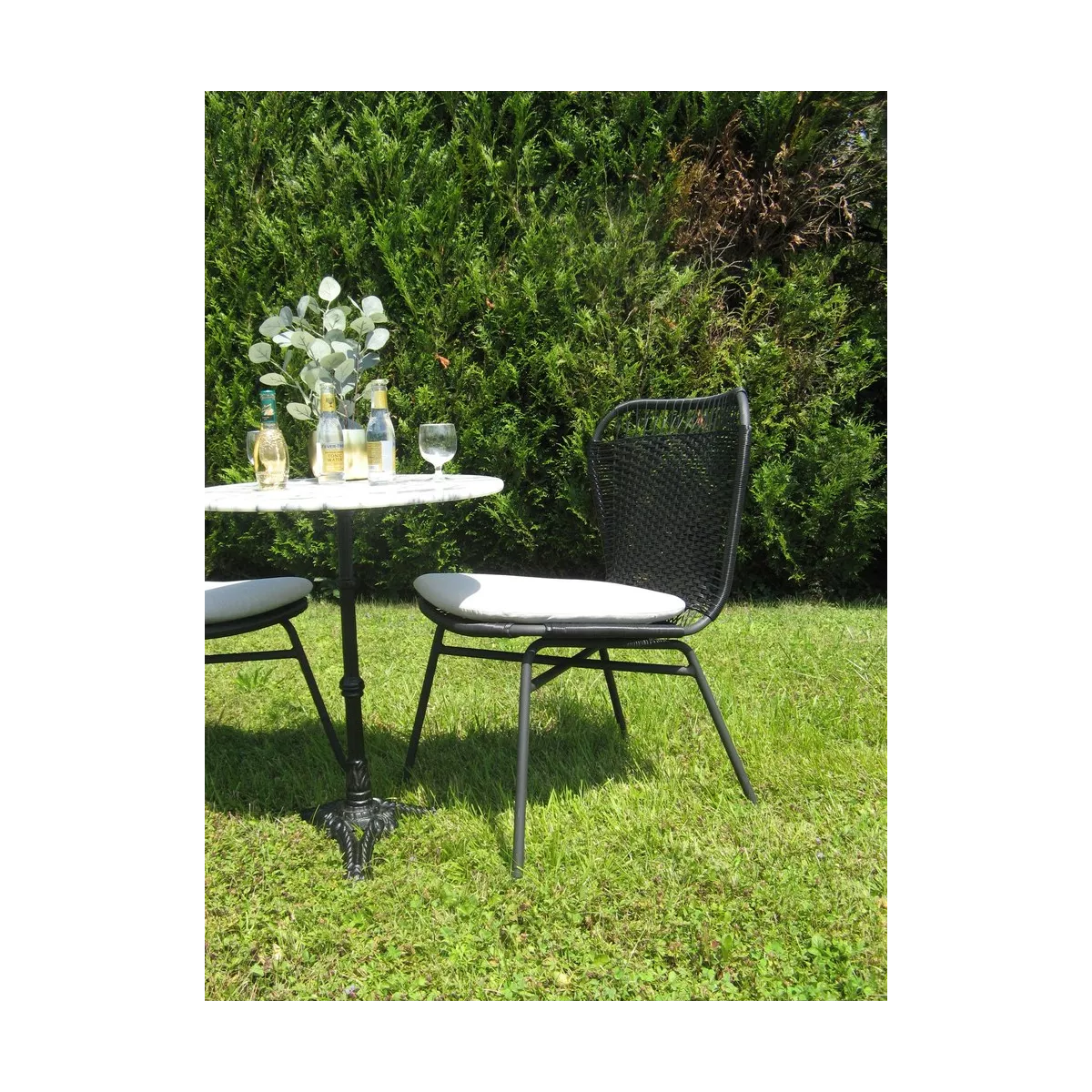 Chaise Aluminium Mosele Noire