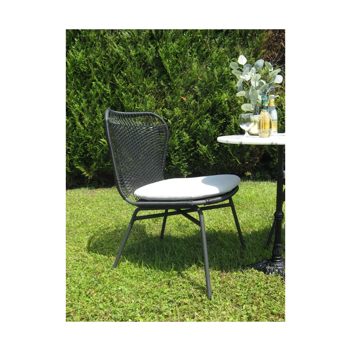 Chaise Aluminium Mosele Noire
