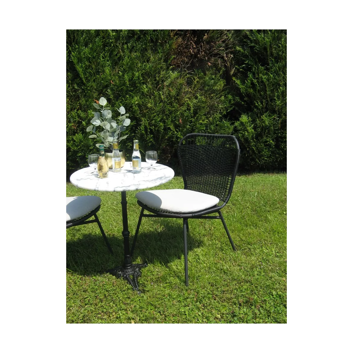 Chaise Aluminium Mosele Noire