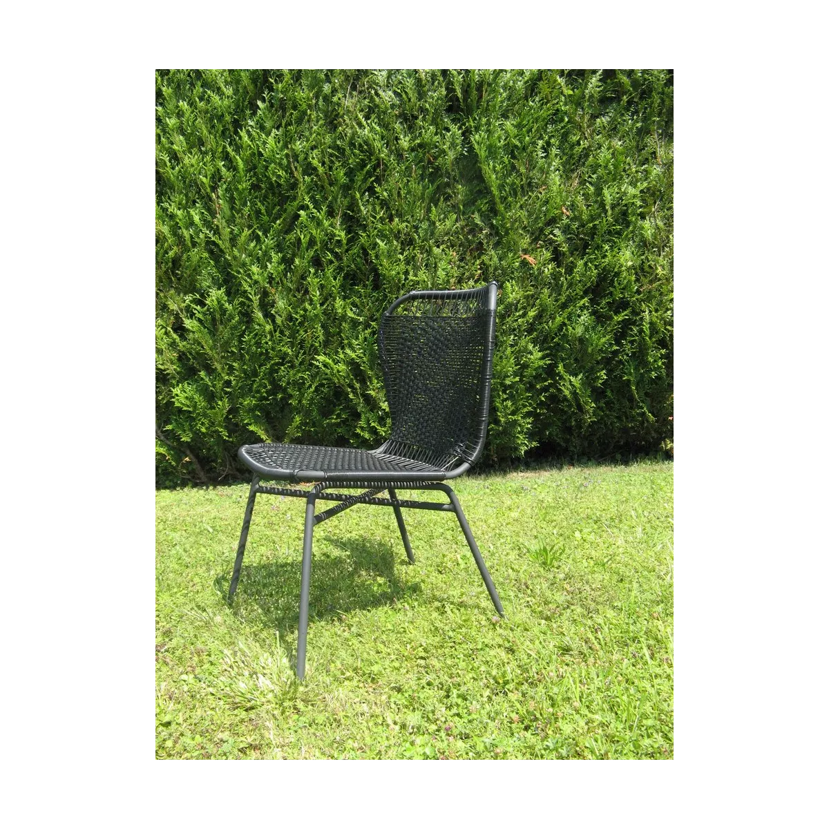 Chaise Aluminium Mosele Noire