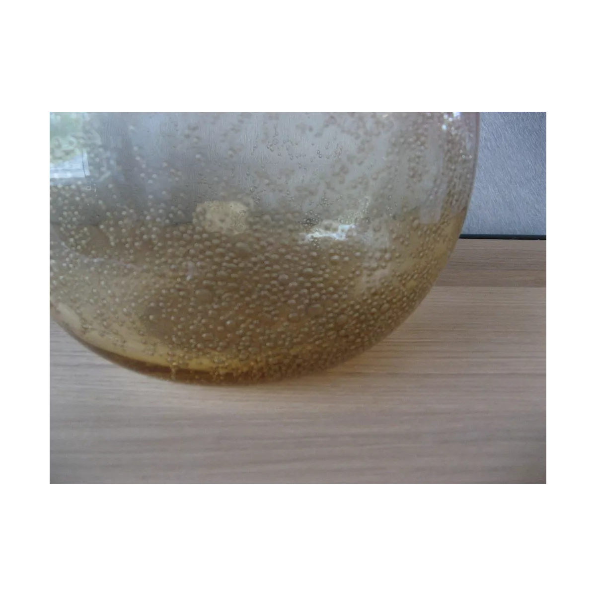 Vase en Pâte de Verre bicolore H.20cm