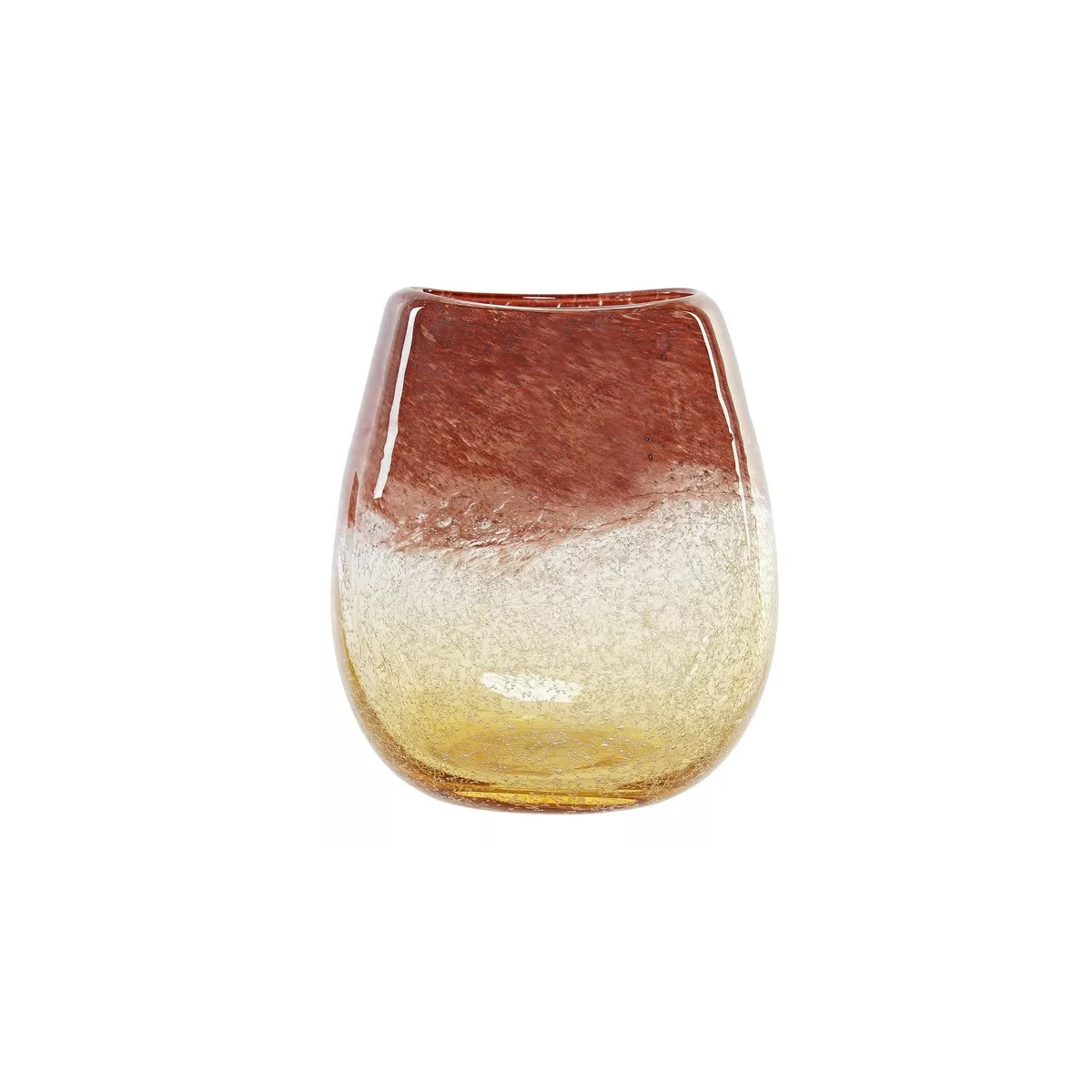 Vase en Pâte de Verre bicolore H.20cm