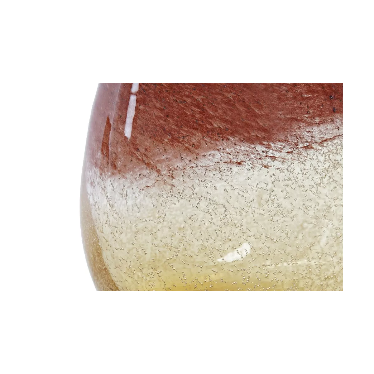 Vase en Pâte de Verre bicolore H.20cm