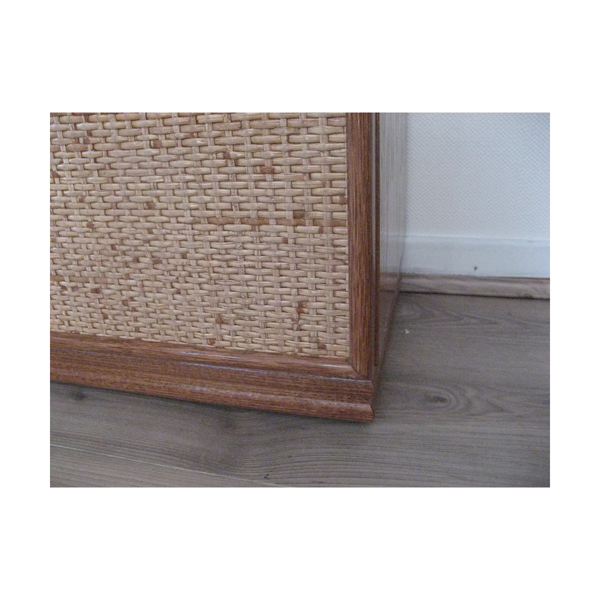 Meuble Delos 87x39 : 2 Portes et 2 Tiroirs Merisier