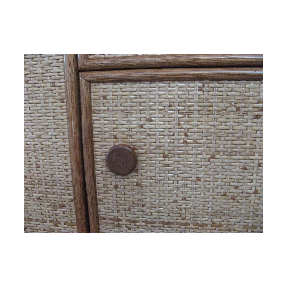 Meuble Delos 87x39 : 2 Portes et 2 Tiroirs Merisier