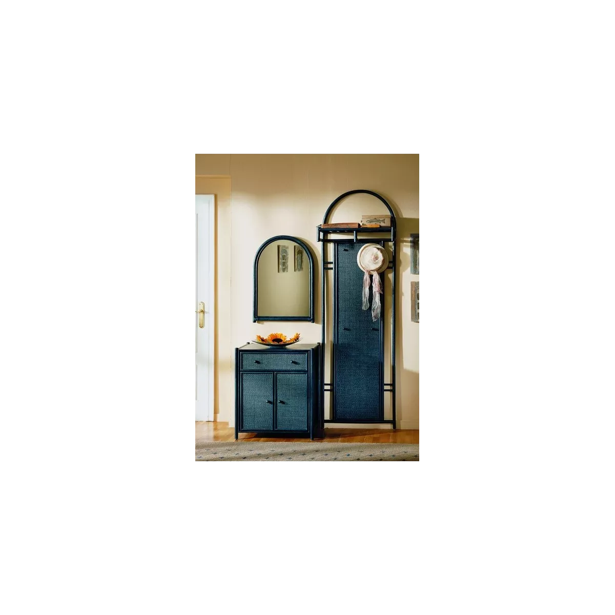 Vestiaire d'entrée Talia Bleu 66 cm