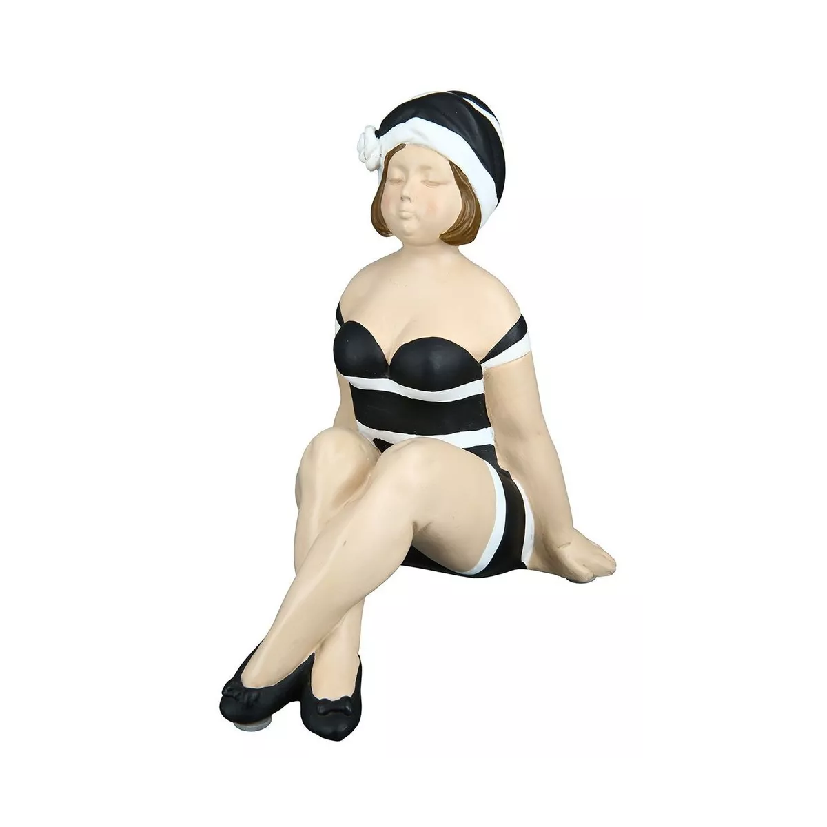 Figurine Becky noir et blanc H.19cm