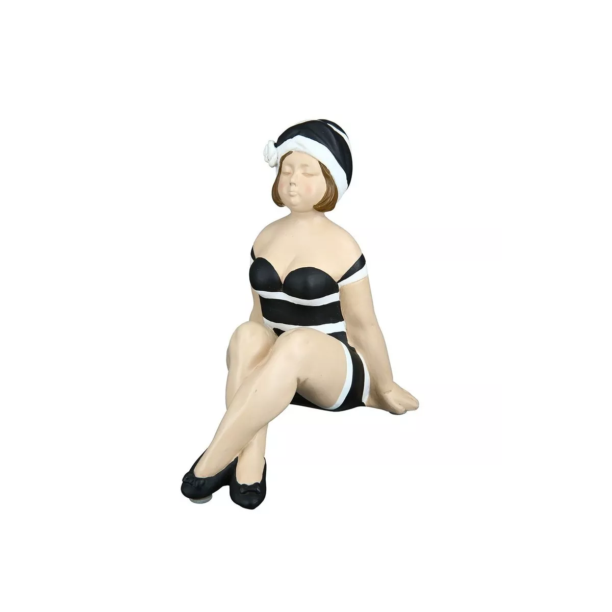 Figurine Becky noir et blanc H.19cm