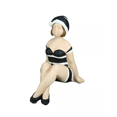 Figurine Becky noir et blanc H.19cm