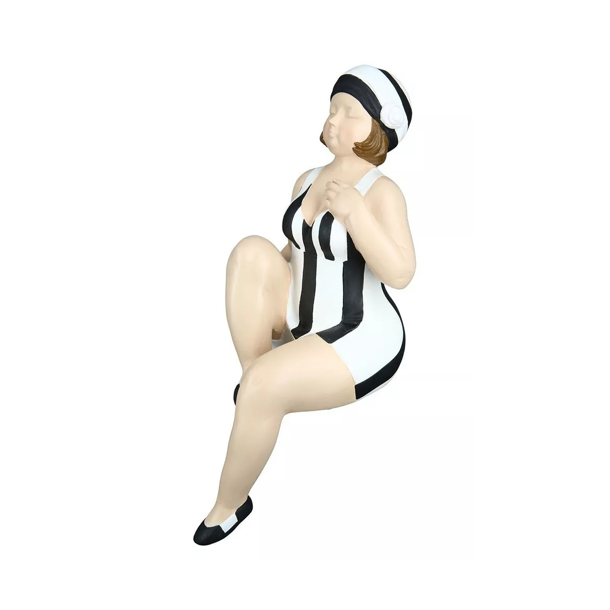 Figurine Becky noir et blanc H.30cm