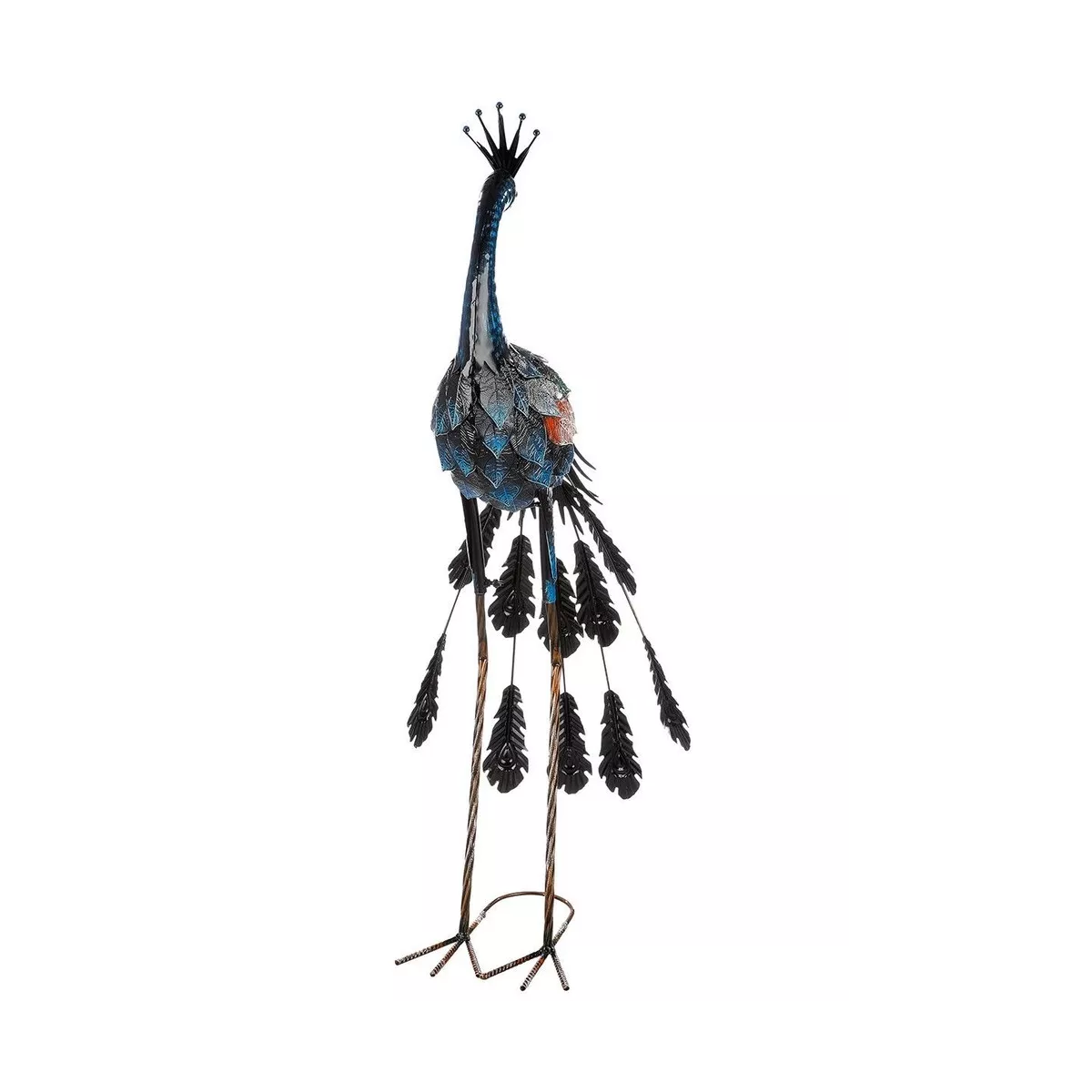 Paon en métal H.80cm