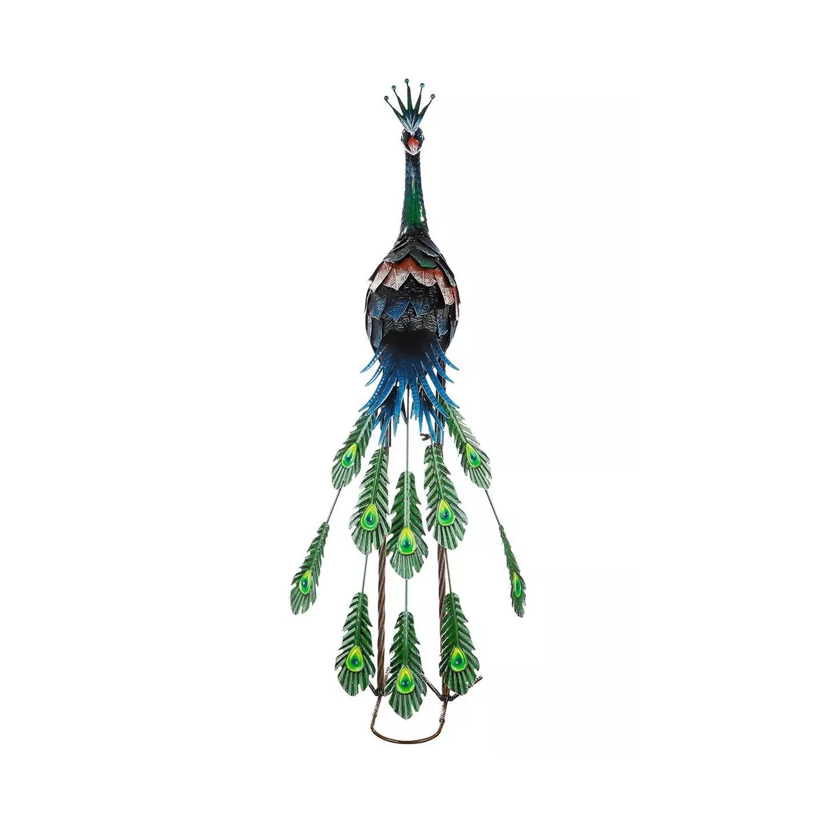 Paon en métal H.80cm