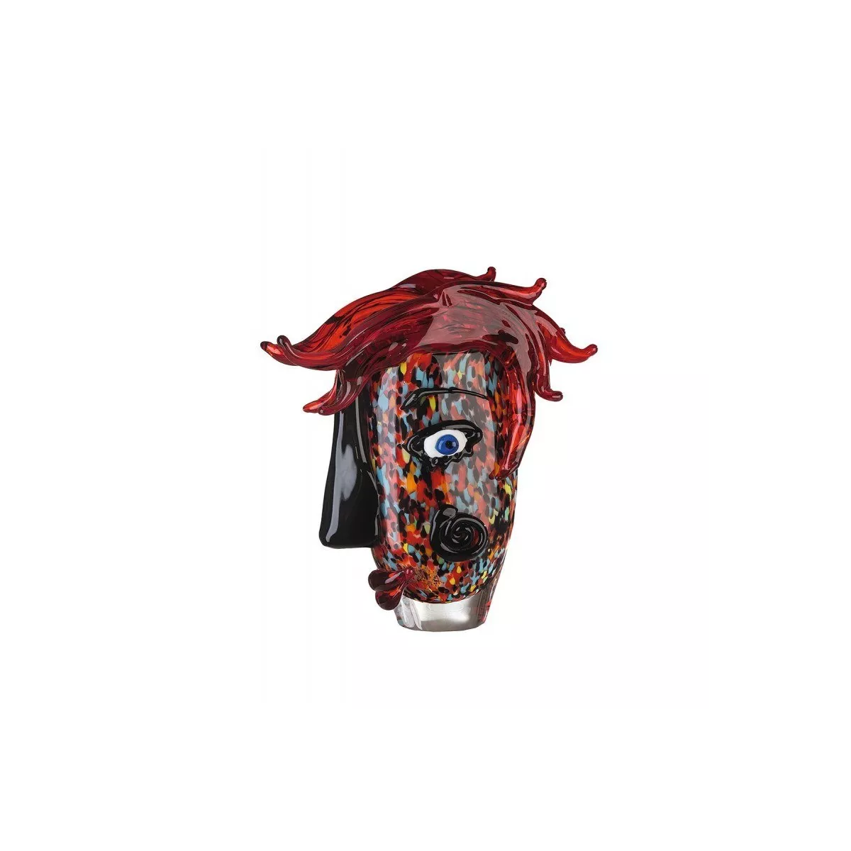 Vase Pâte de verre Confuso H31 cm