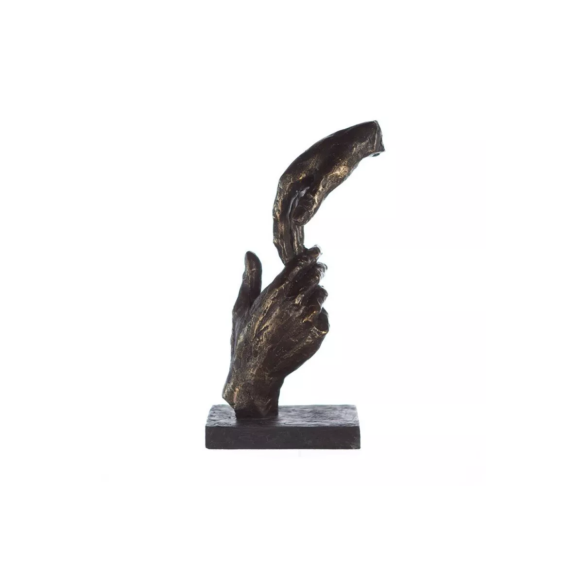 Sculpture Two Hands Bronze H.29cm