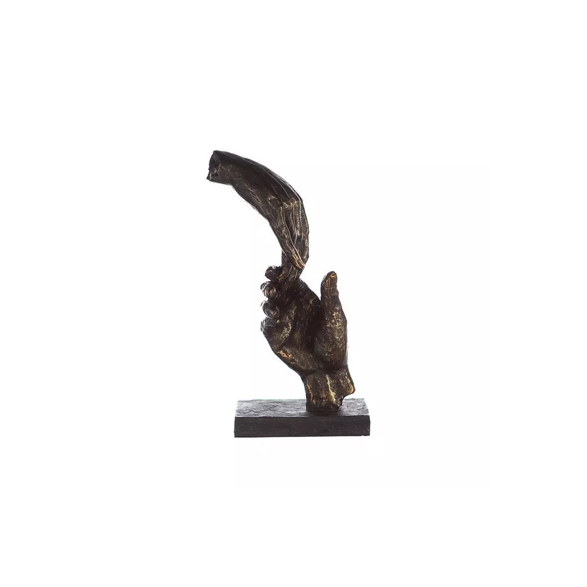 Sculpture Two Hands Bronze H.29cm