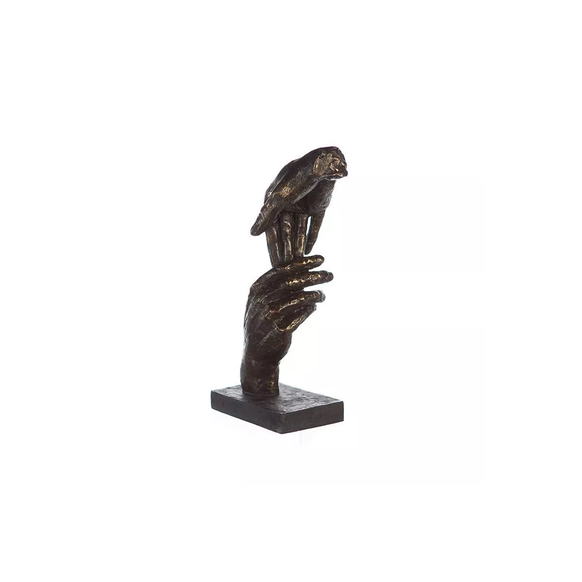 Sculpture Two Hands Bronze H.29cm