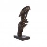 Sculpture Two Hands Bronze H.29cm