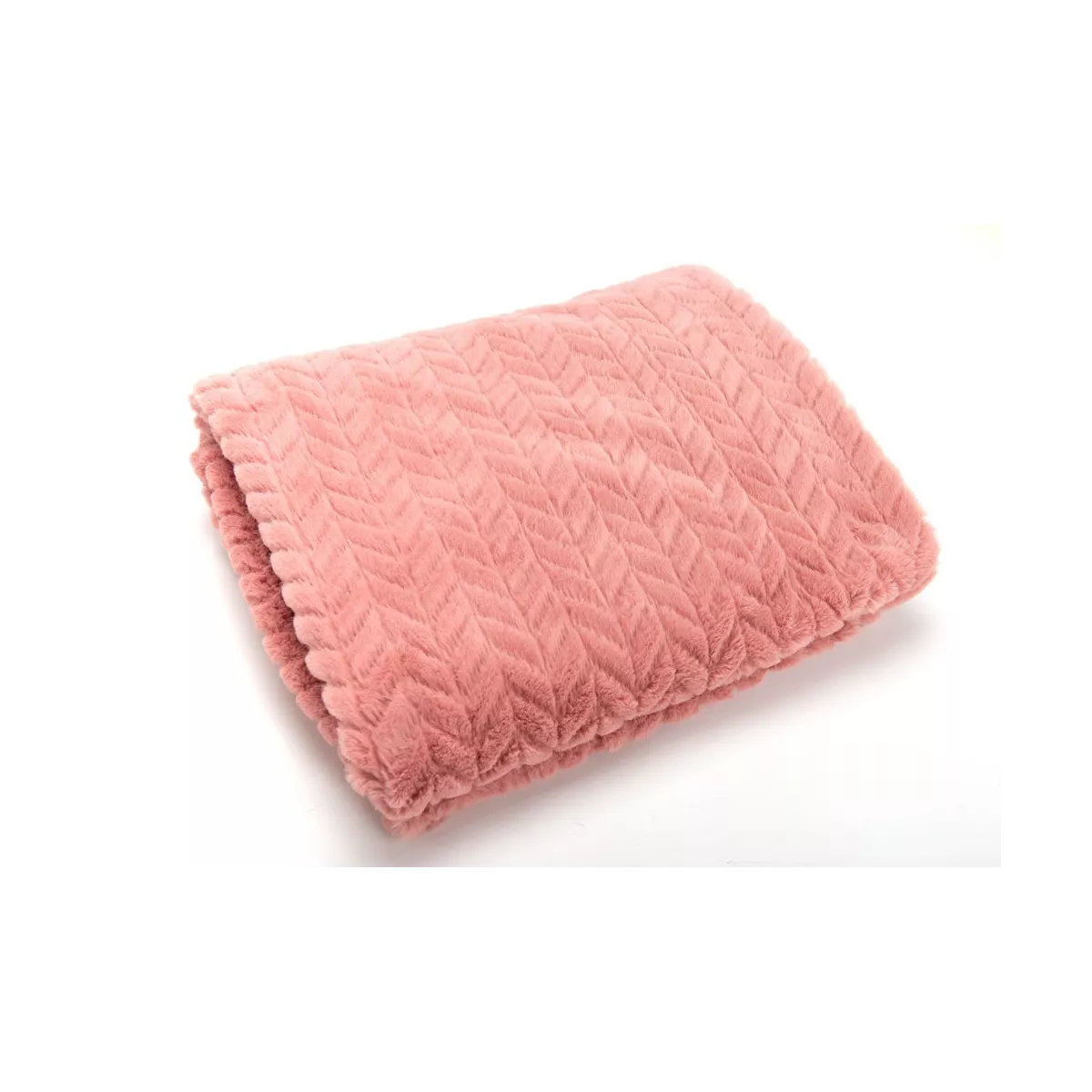 Plaid Chevron Rose 130x170