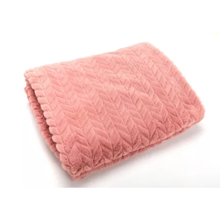 Plaid Chevron Rose 130x70