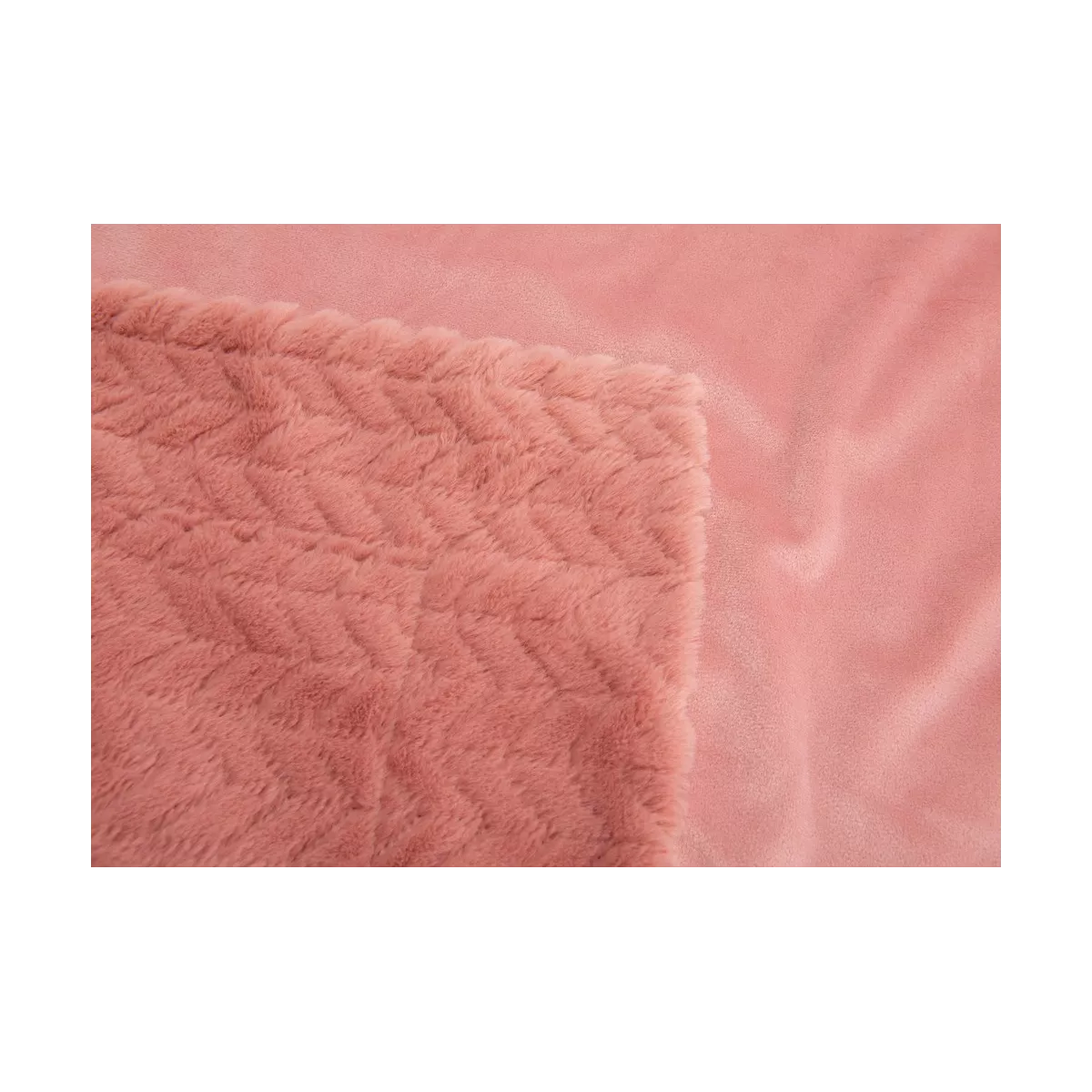 Plaid Chevron Rose 130x170
