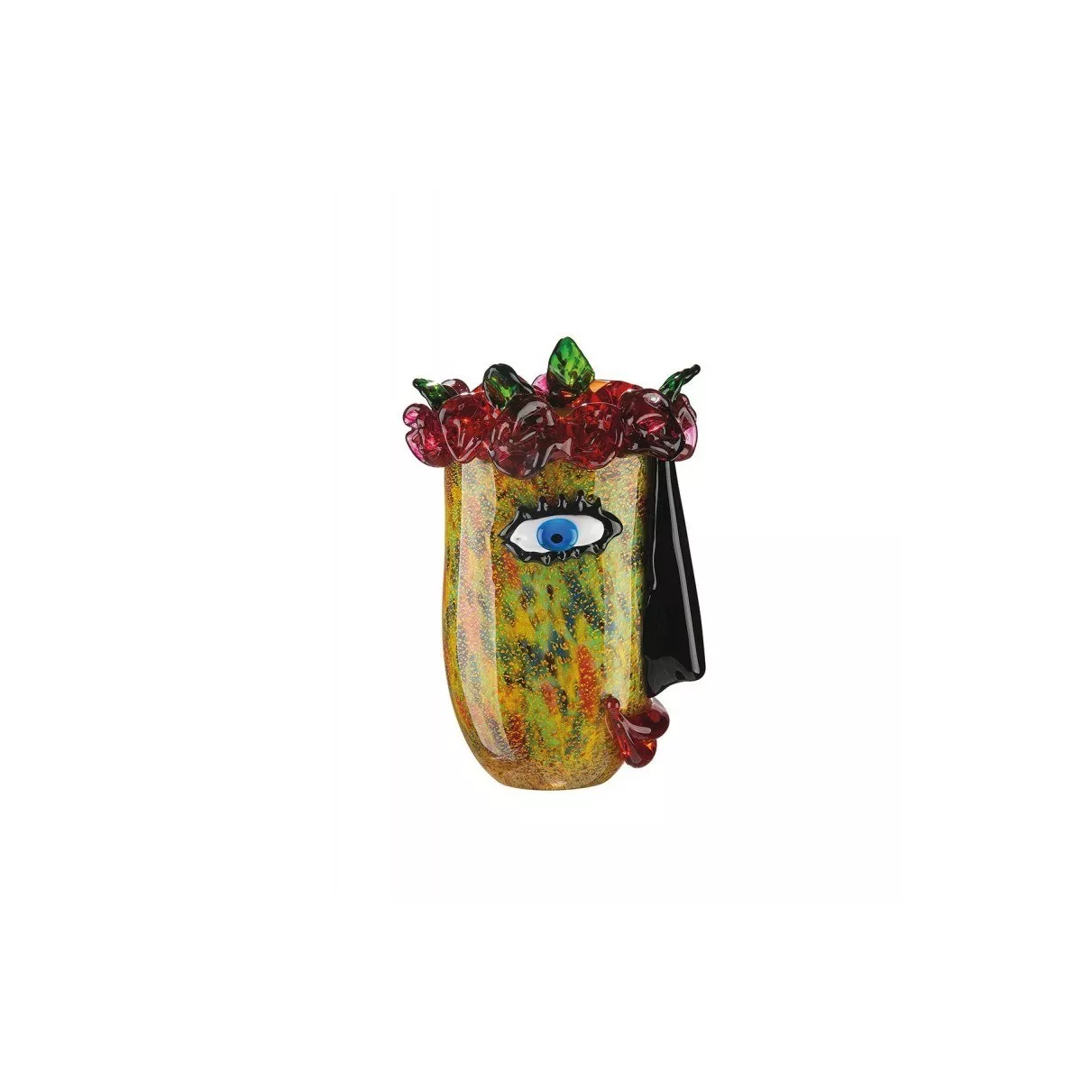 Vase Pâte de verre Flora H.32 cm