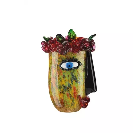 Vase Pâte de verre Flora H.32 cm
