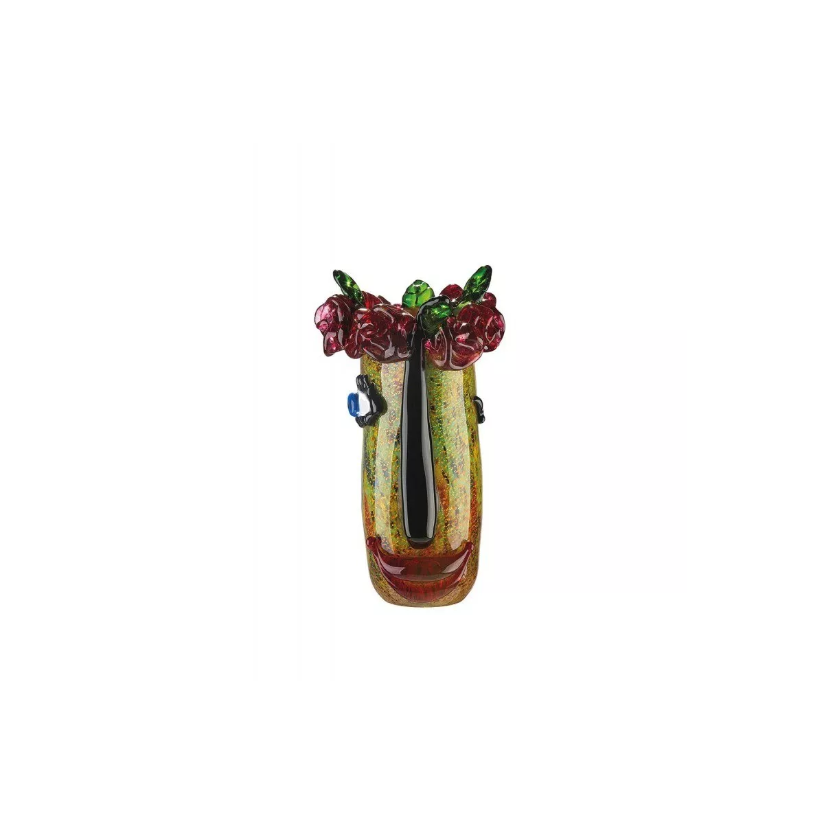 Vase Pâte de verre Flora H.32 cm