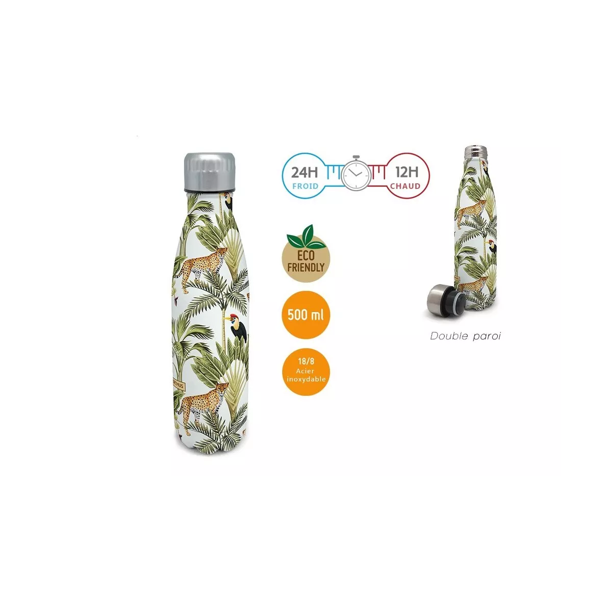 Bouteille Inox Jungle 500ml