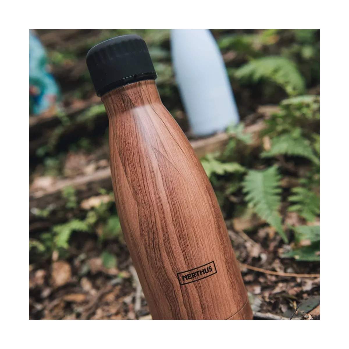 Bouteille Inox décor bois 500ml
