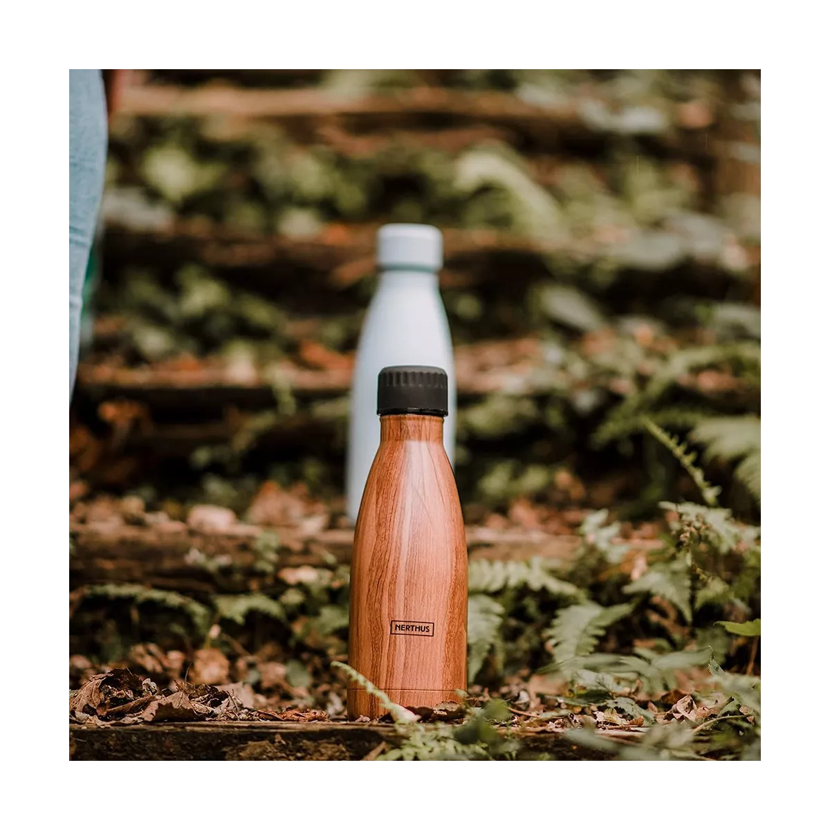 Bouteille Inox décor bois 500ml