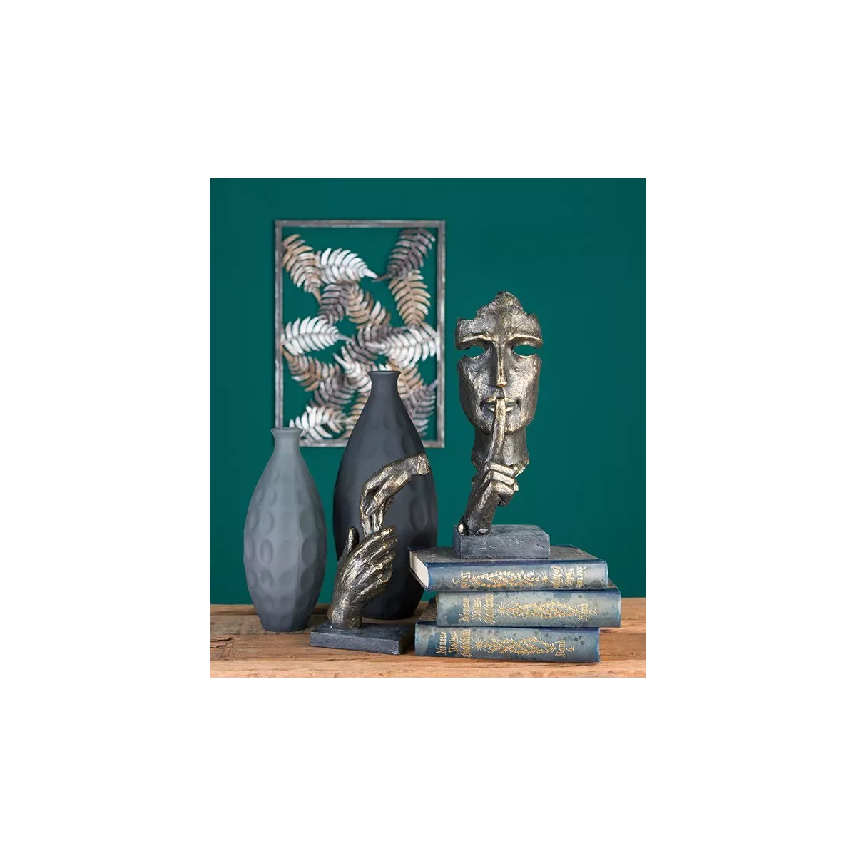 Sculpture Two Hands Bronze H.29cm