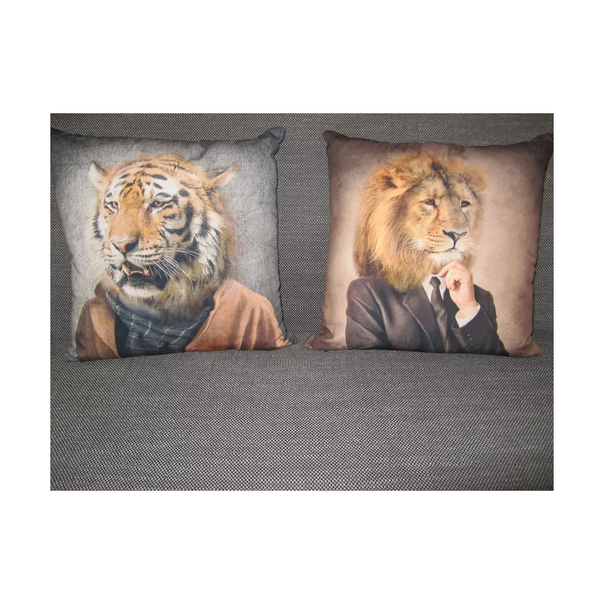 Coussin Homme-Tigre