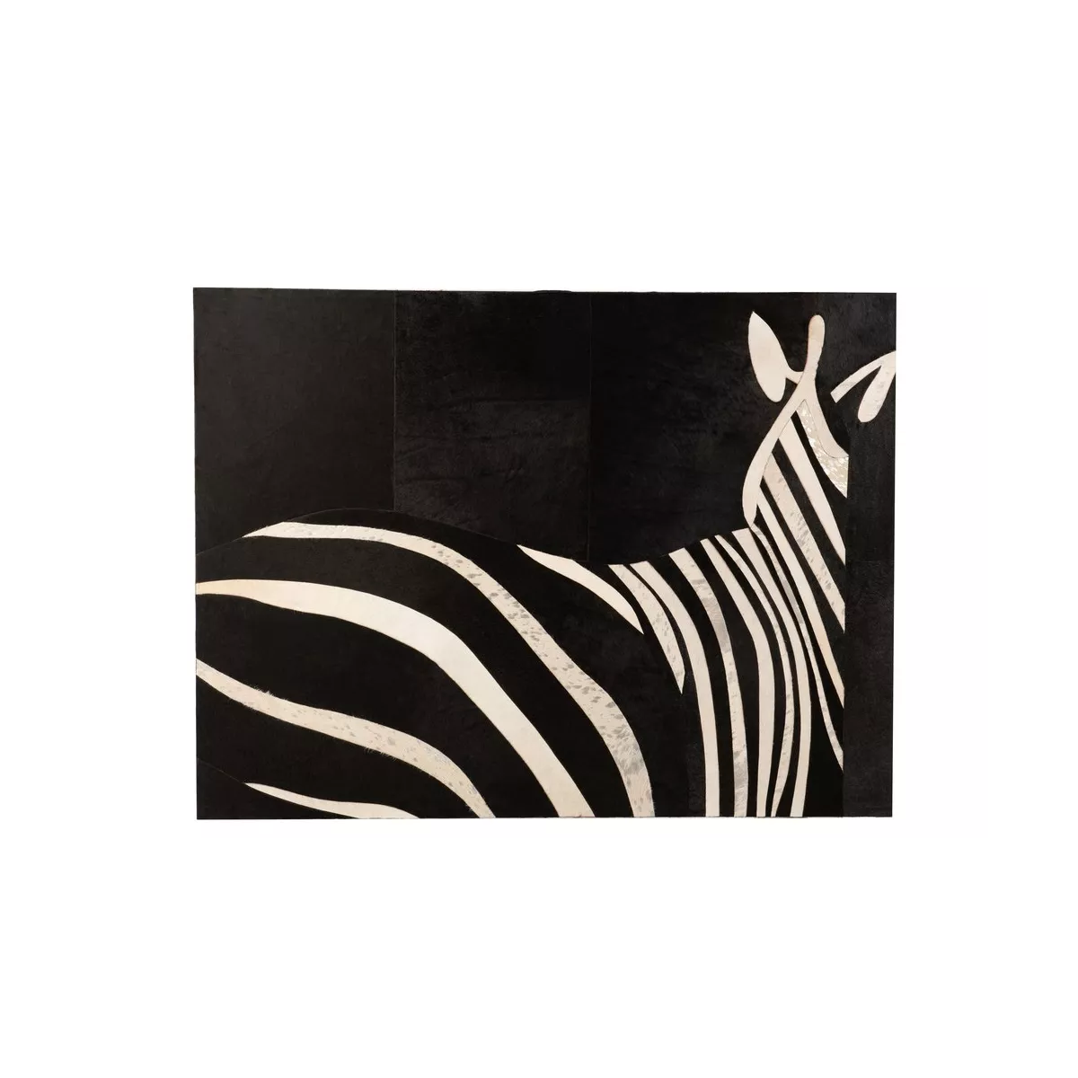 Tableau Cuir Zèbre 120x90