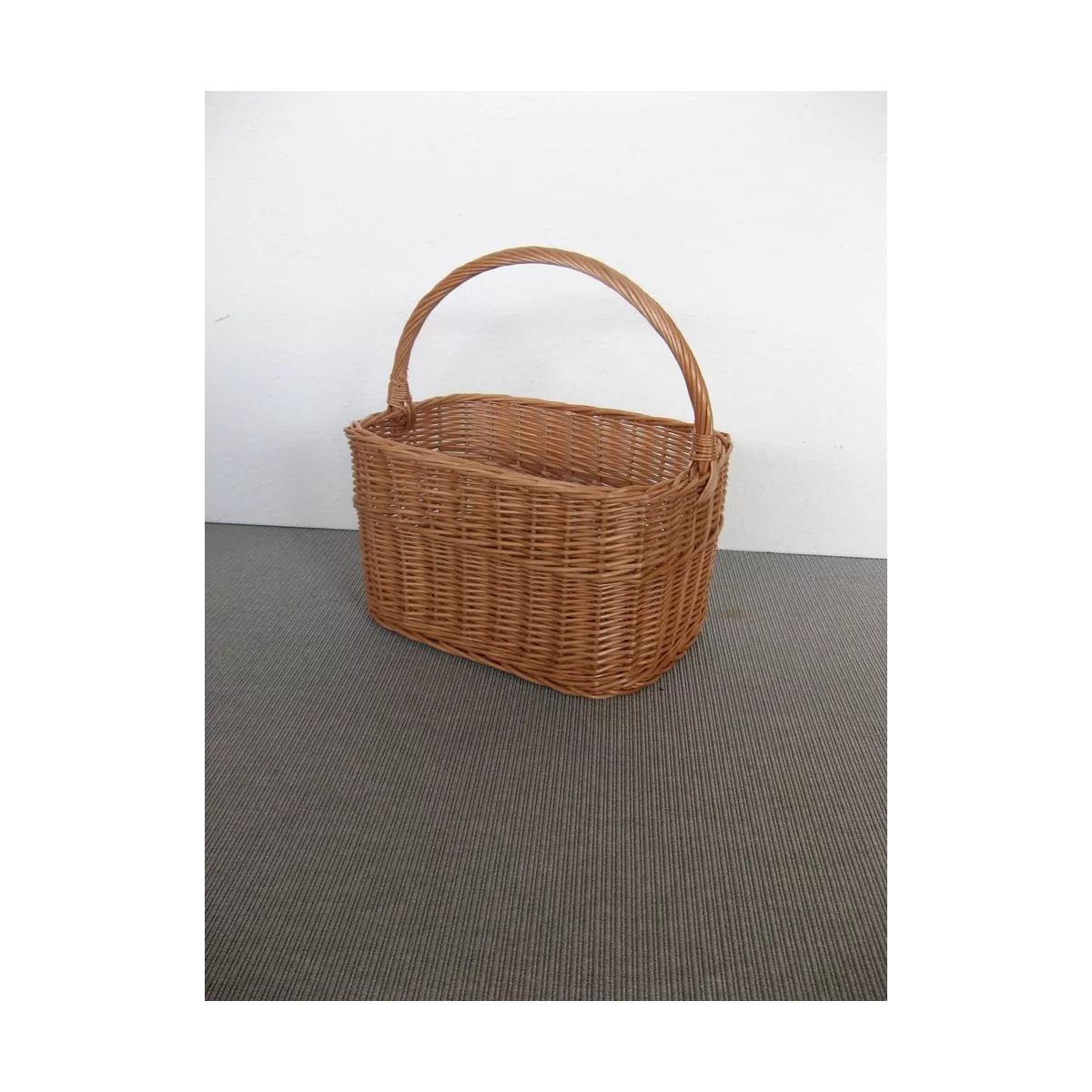 Panier Marius Rectangulaire en osier Roux 43x27